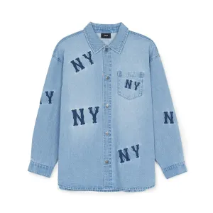 Megagram Multi-Size Denim Shirt New York Yankees
