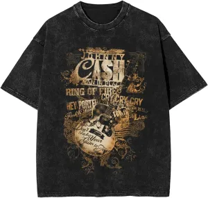 Men Women Unisex Cotton T-Shirts Vintage Oversized Drop Shoulder Short Sleeve Funny Loose Wash Solid Basic Tees Tops