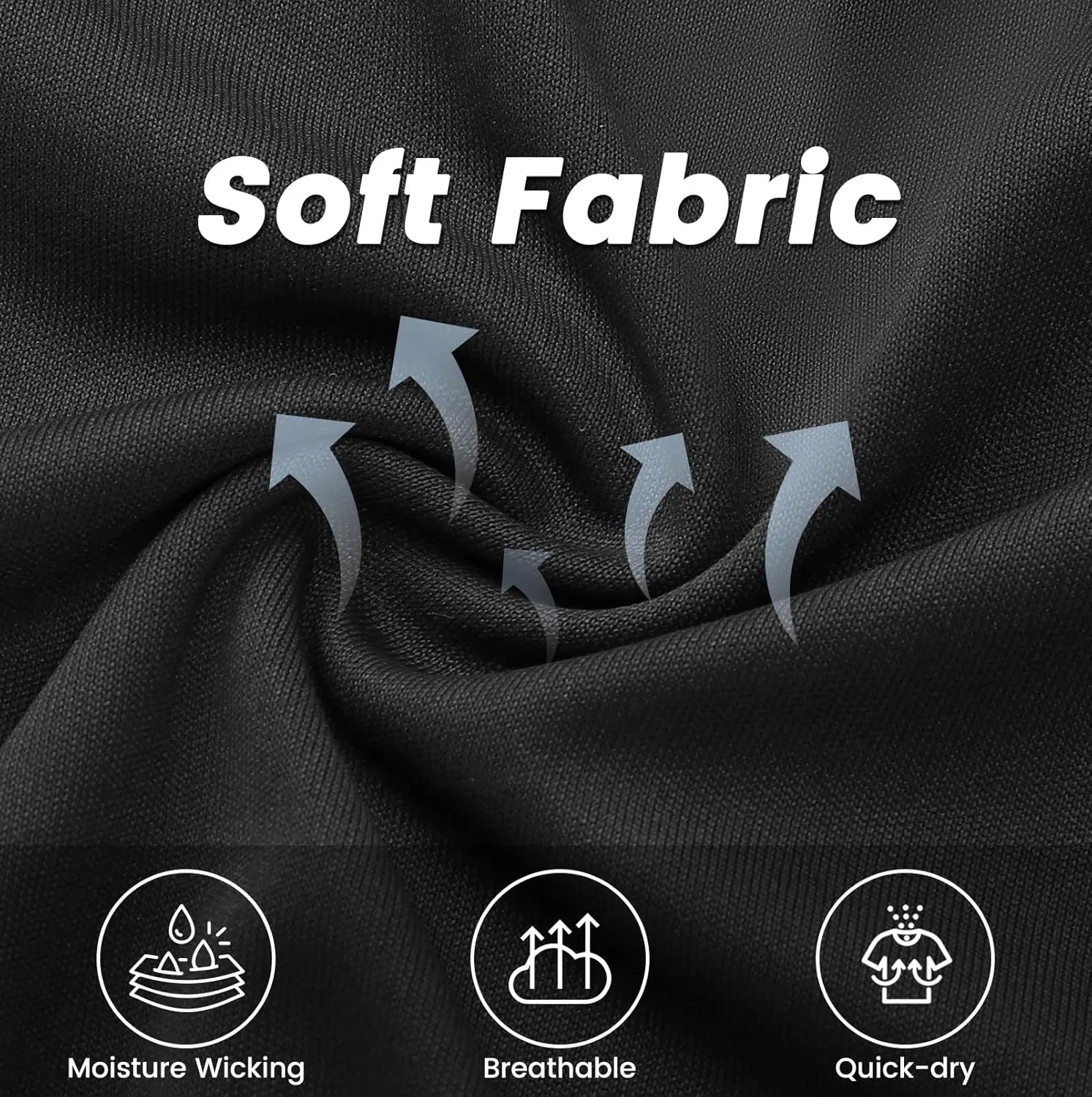 Mens Athletic Running Dry Fit T-Shirts Workout Gym Short Sleeve Crewneck UPF 50  UV Sun Protection Active Tee