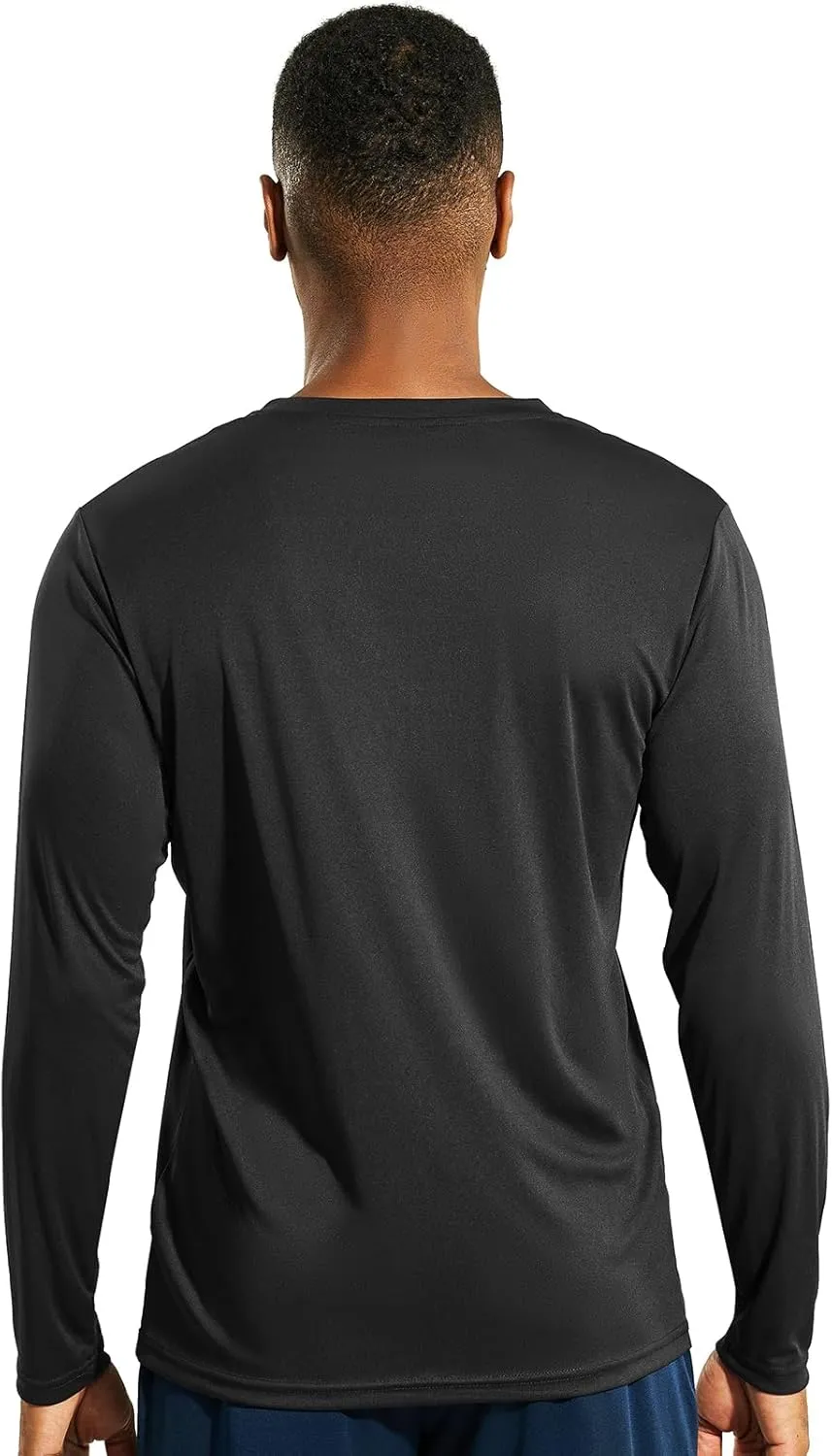 Mens Athletic Running Dry Fit T-Shirts Workout Gym Short Sleeve Crewneck UPF 50  UV Sun Protection Active Tee
