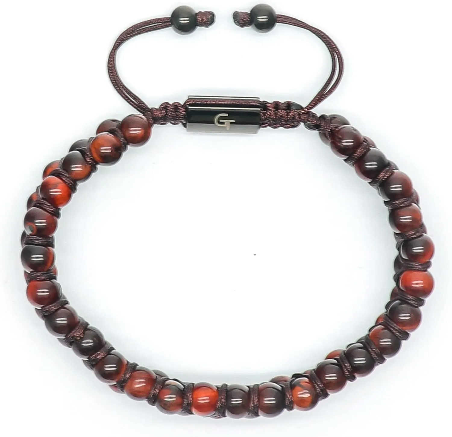 Men's Onyx Double Beaded Bracelet | Gift for Men | Adjustable Natural Gemstone Energy Bracelet for Men
