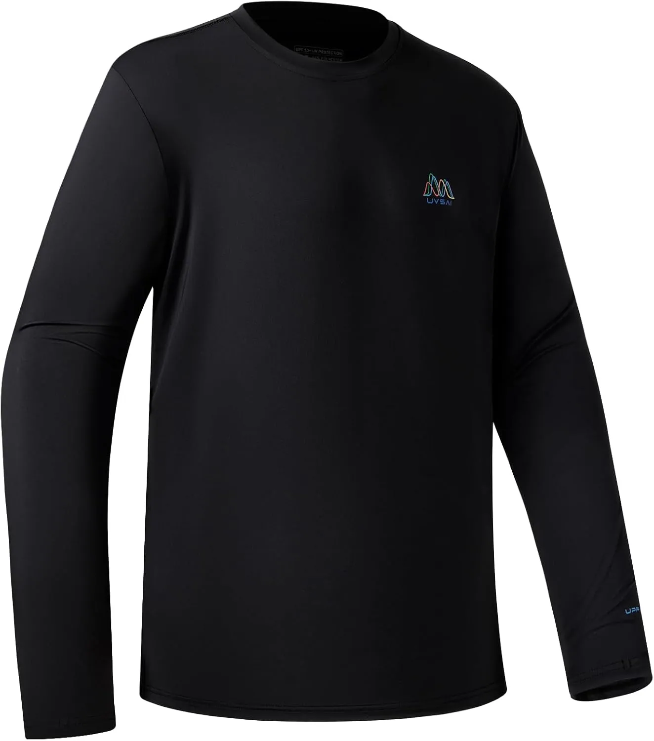 Mens UPF 50  Long Sleeve Performance T-Shirts Permanent UV Protective Quick Dry for Everyday Hiking Fishing Beach