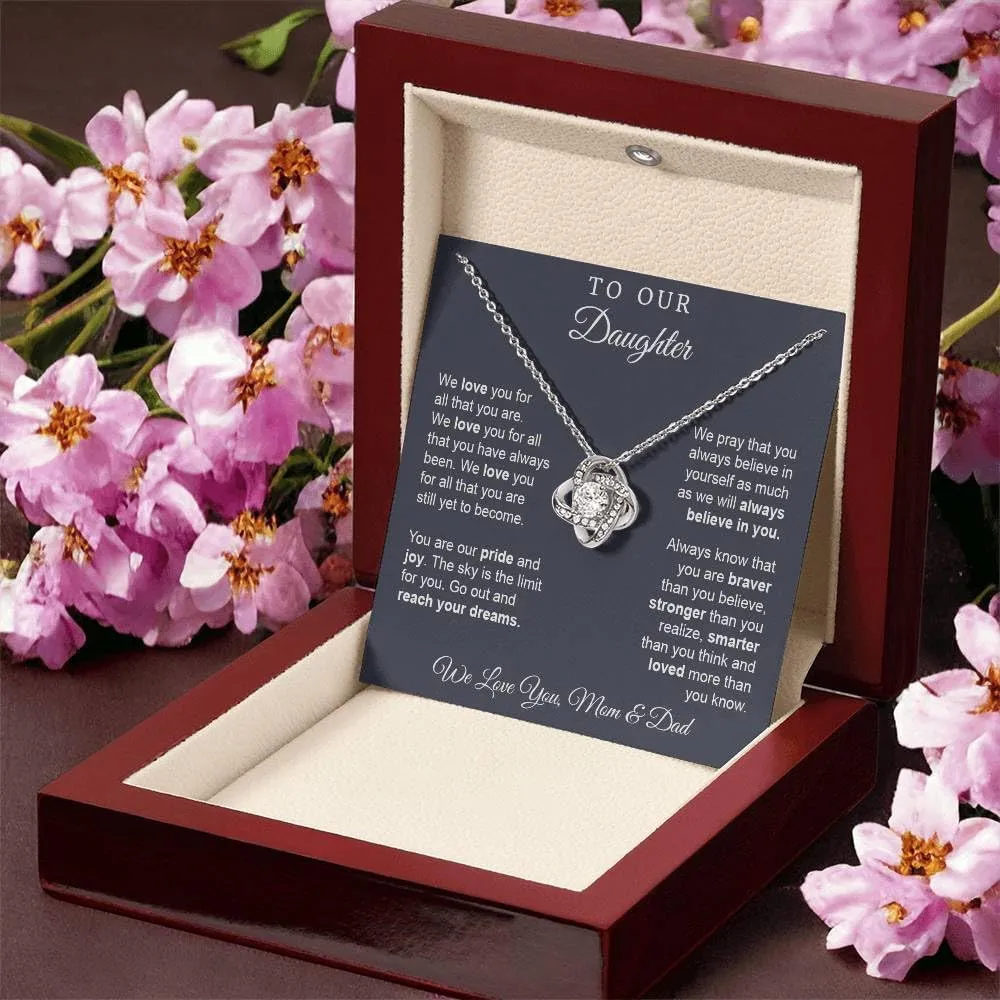 Mom's Gift: Daughter Necklaces With Light Box - Birthday & Christmas Idea
