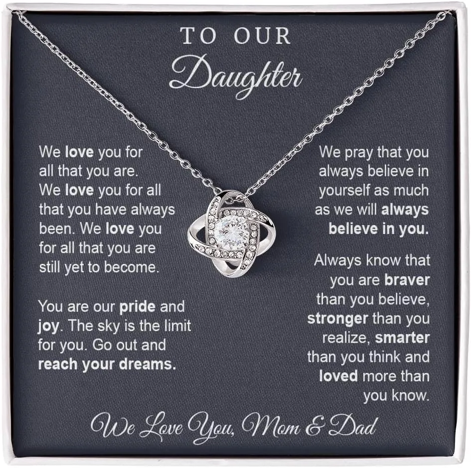 Mom's Gift: Daughter Necklaces With Light Box - Birthday & Christmas Idea