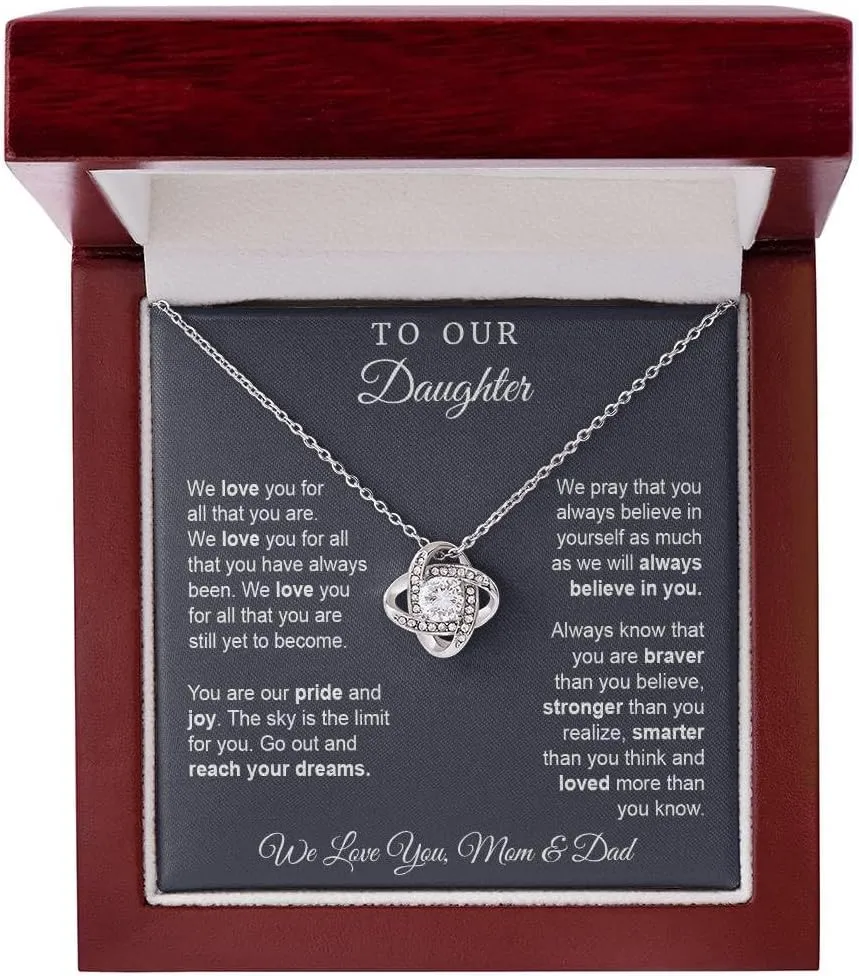 Mom's Gift: Daughter Necklaces With Light Box - Birthday & Christmas Idea