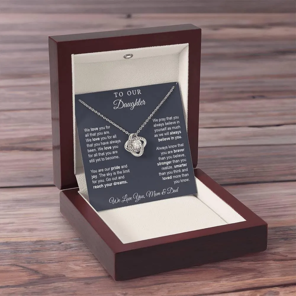 Mom's Gift: Daughter Necklaces With Light Box - Birthday & Christmas Idea