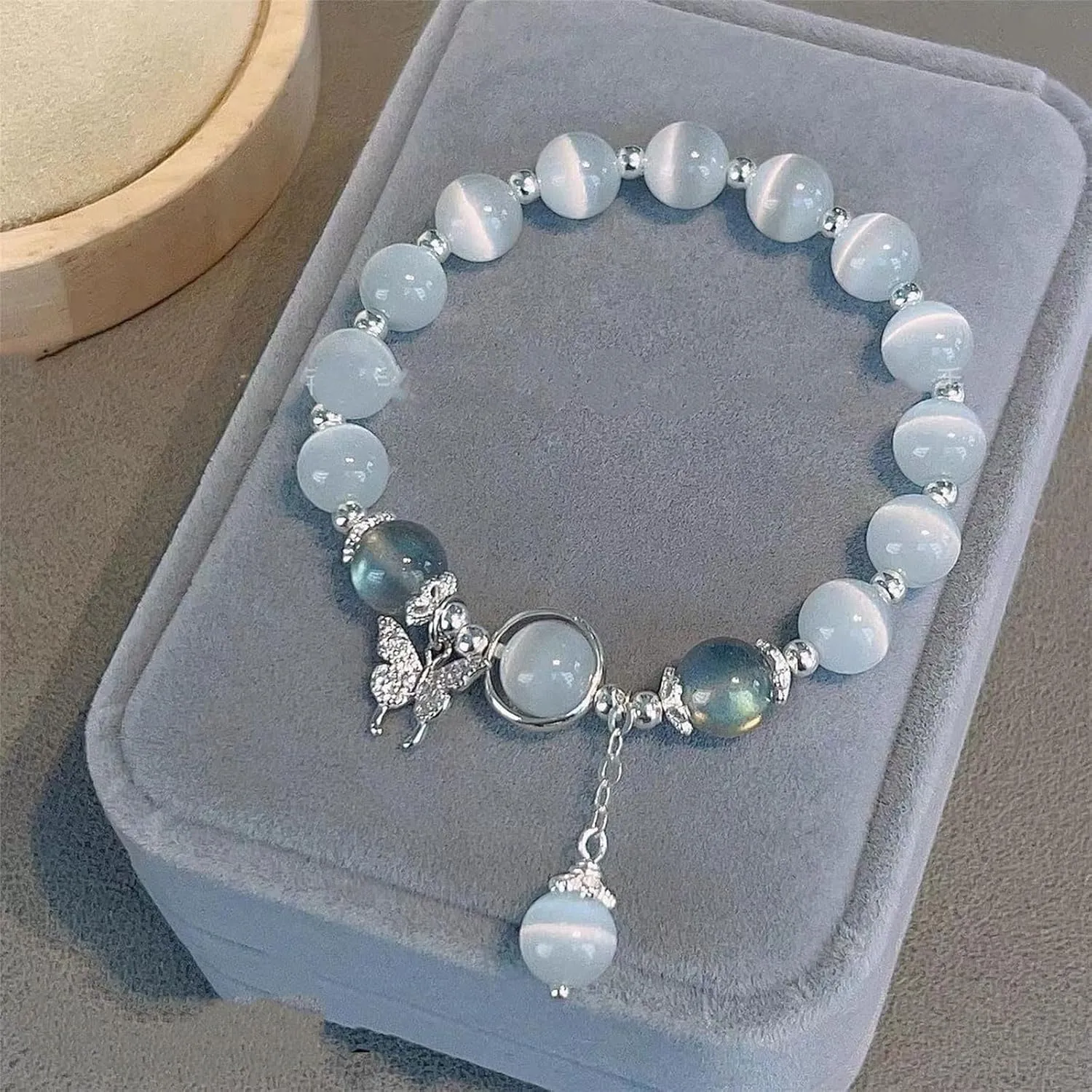 Moonstone Bracelet Glow in the Dark Bracelets Moonstone Jewelry for Women Crystal Bracelet Glow in the Dark Jewelry for Women Trendy Gifts for Christmas