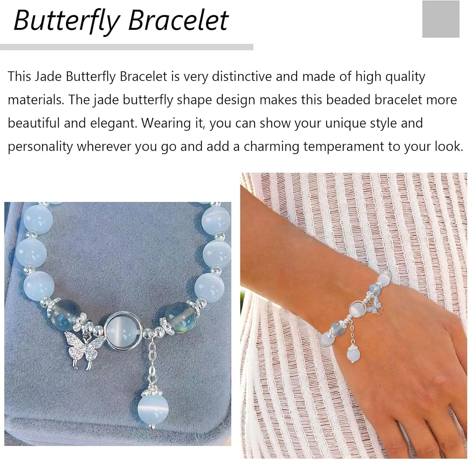 Moonstone Bracelet Glow in the Dark Bracelets Moonstone Jewelry for Women Crystal Bracelet Glow in the Dark Jewelry for Women Trendy Gifts for Christmas