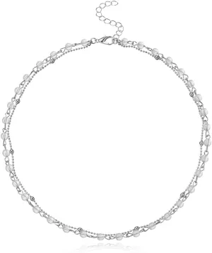 Mosako Boho Beaded Choker Necklace Chain Short Necklaces Jewelry for Women