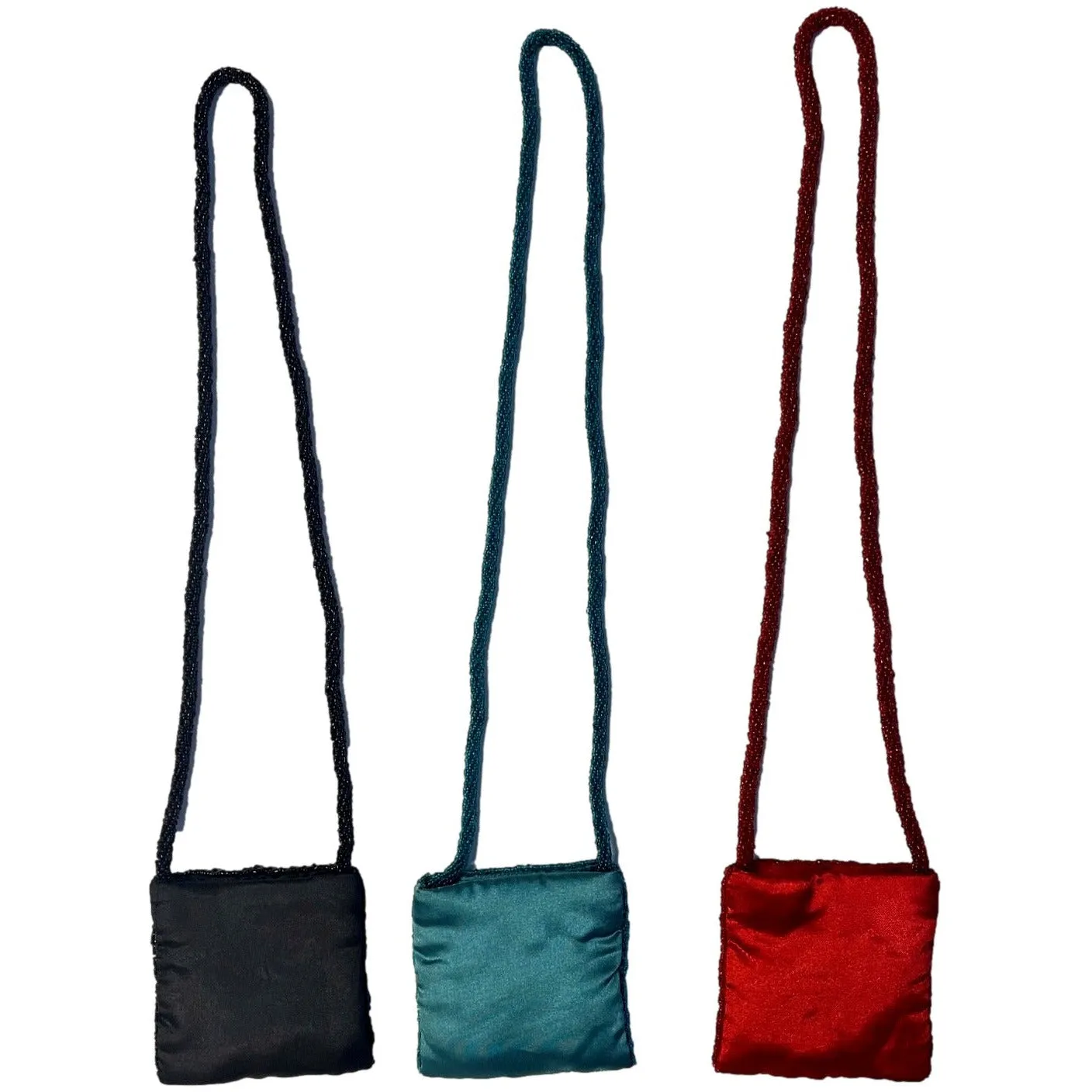Mother Daughter Beaded Flower Shoulder Bag