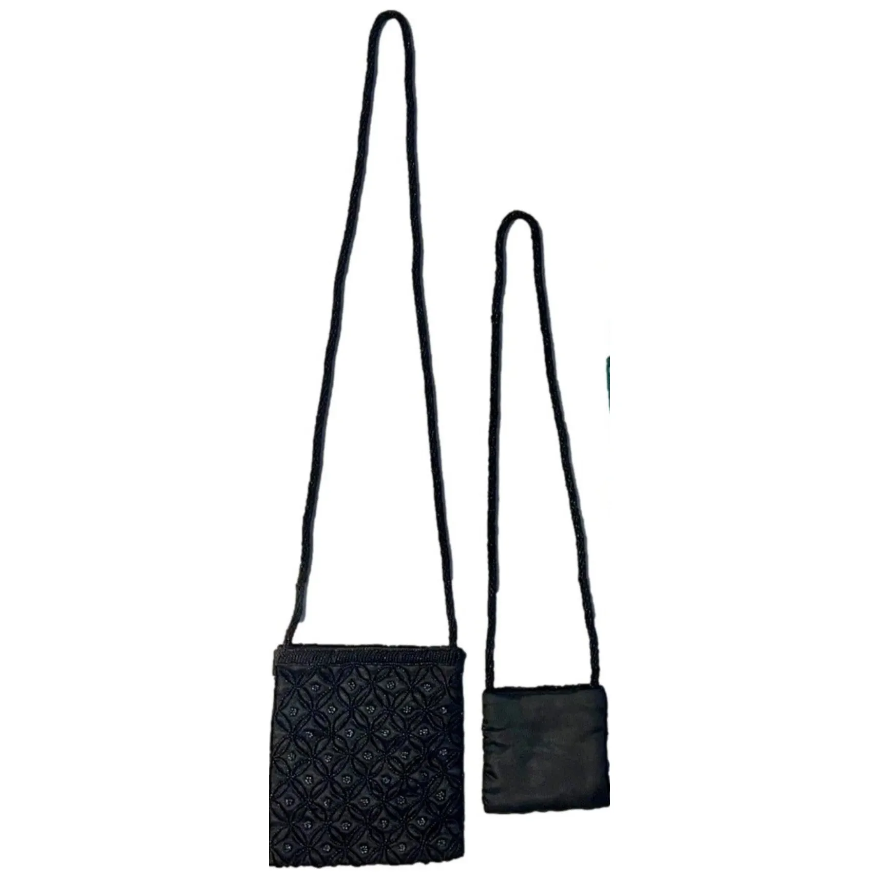 Mother Daughter Beaded Flower Shoulder Bag