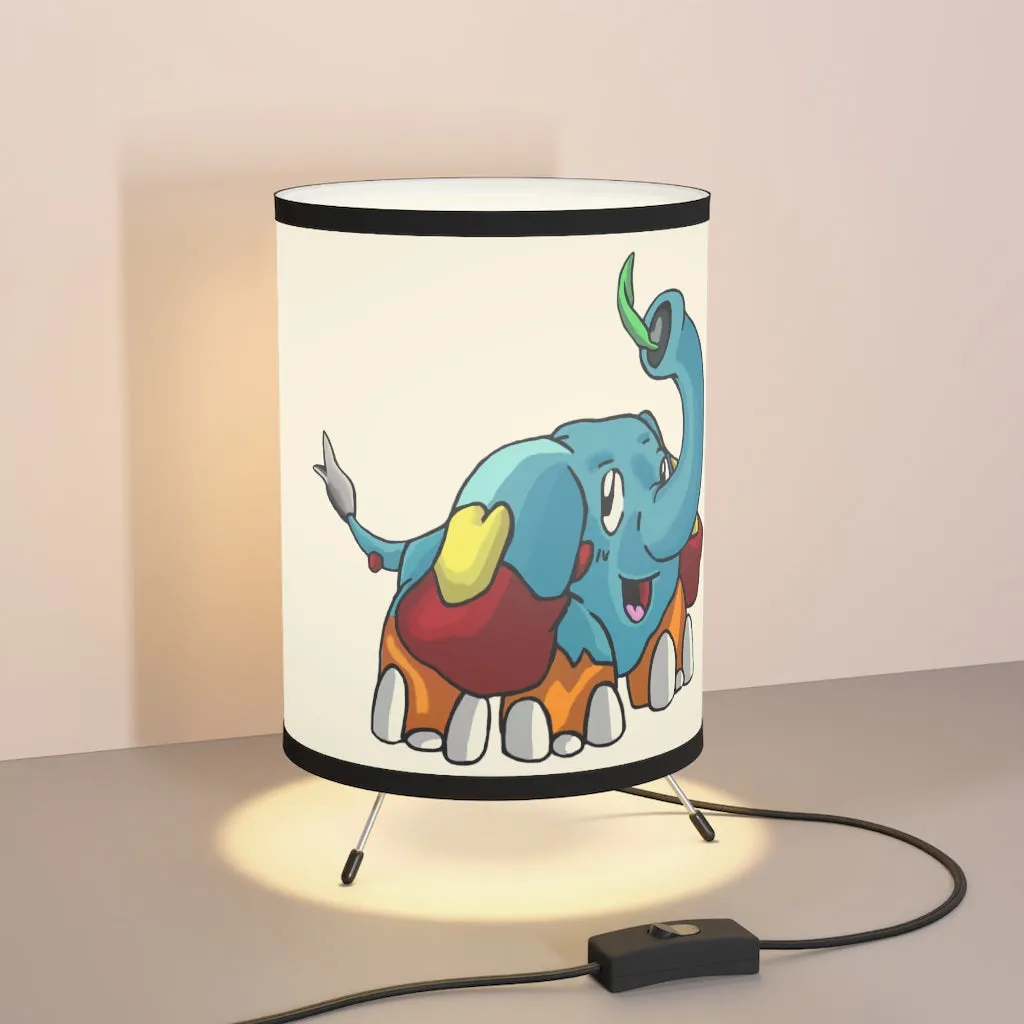 Mudphant Tripod Lamp with High-Res Printed Shade, US/CA plug