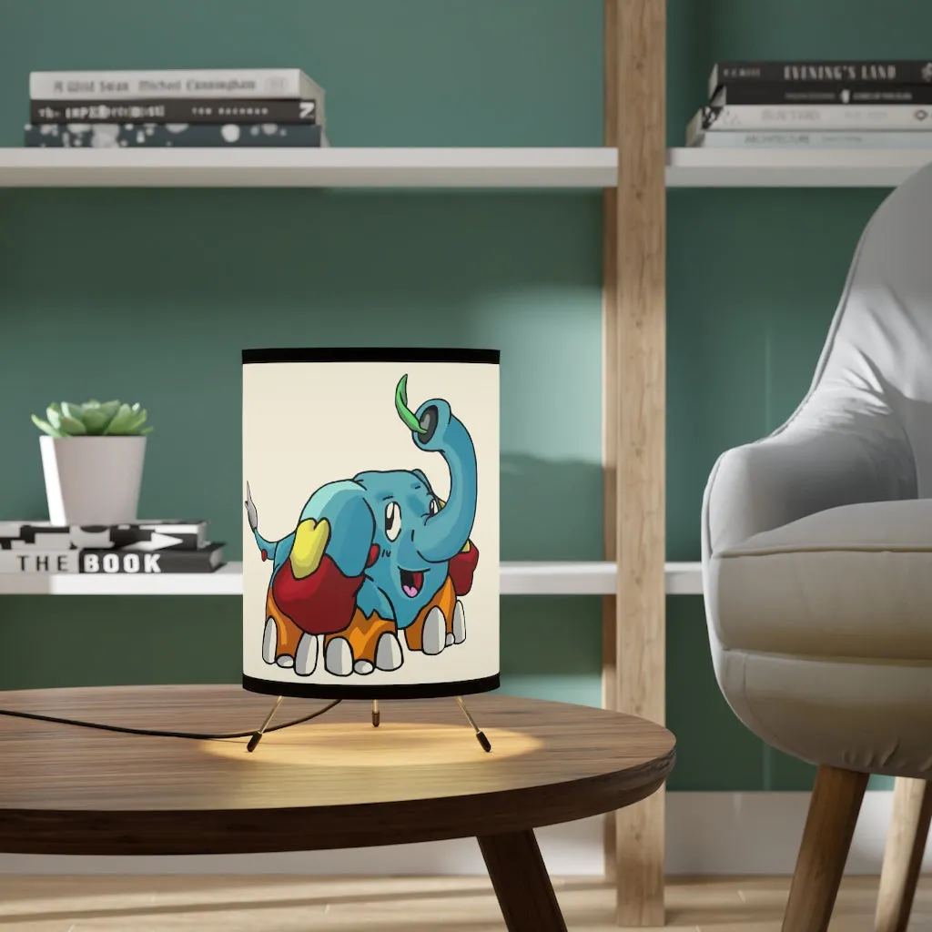 Mudphant Tripod Lamp with High-Res Printed Shade, US/CA plug
