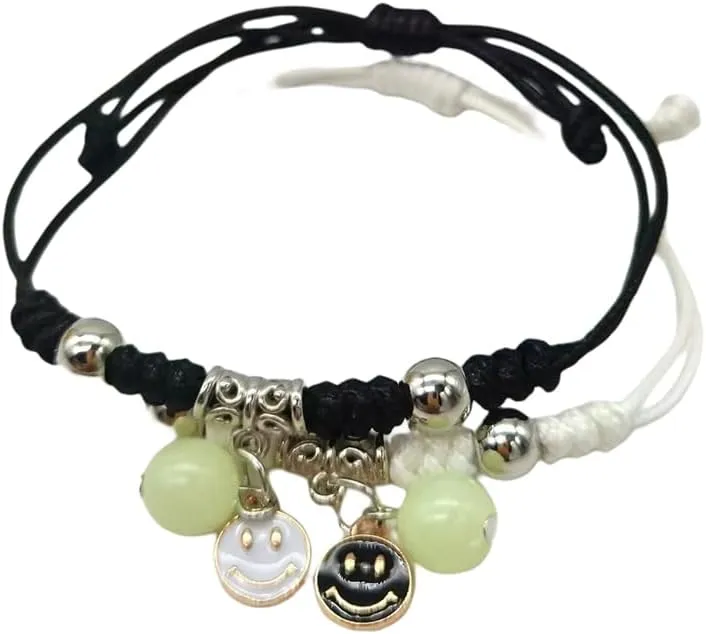 Noctilucent love and Friendship Matching Bracelets for Best Friends Set of 2 String string bracelet protection matching heart bracelets friendship teen girls as mother daughter bracelets, couples, sisters friends