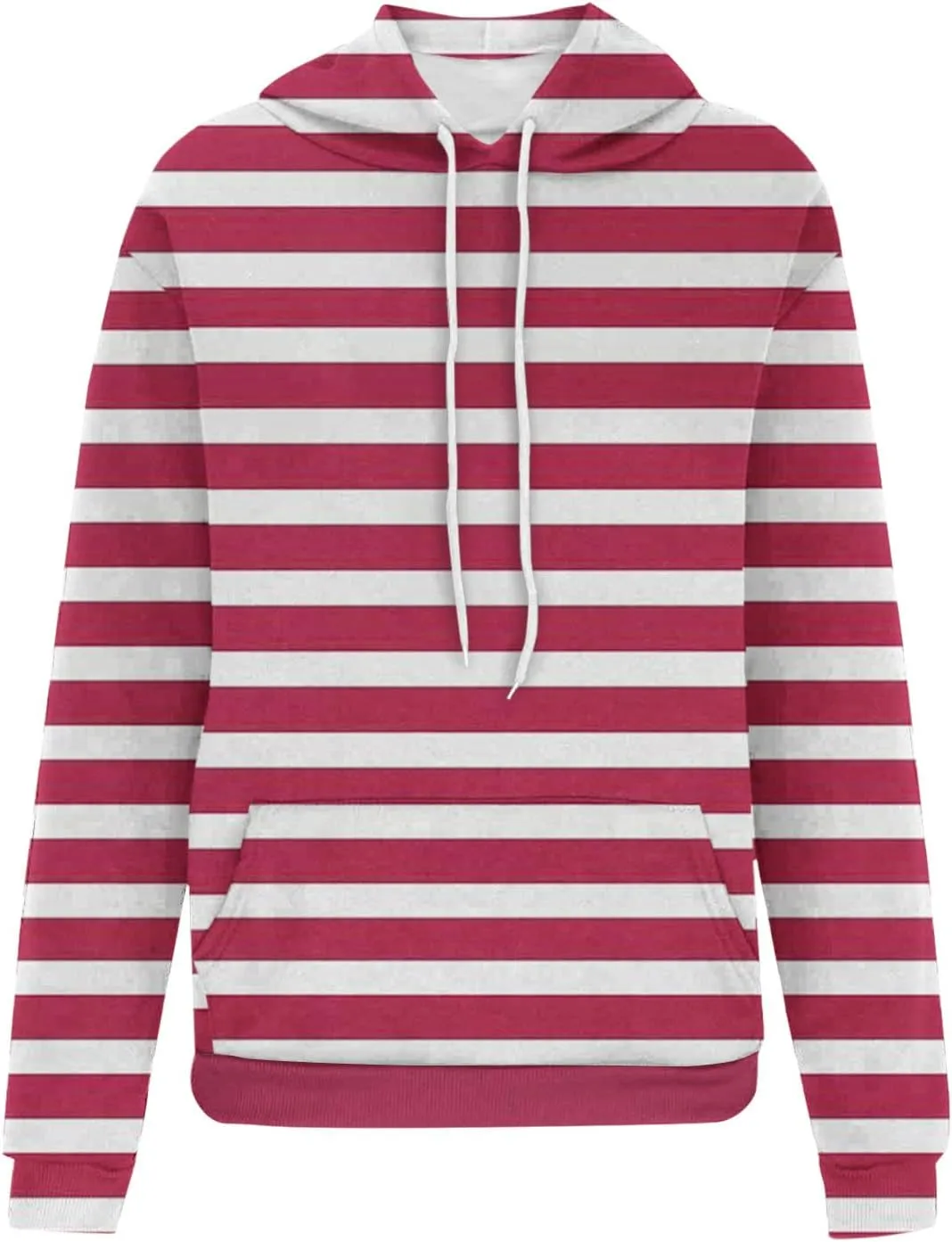 Oversized Striped Hoodies Sweatshirt for Women Trendy Plus Size Sweatshirts with Pockets Casual Loose Pullover Clothe