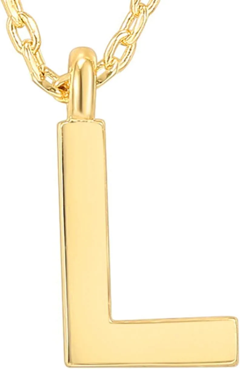 PAVOI 14K Gold Plated Initial Necklace | Letter Necklaces for Women
