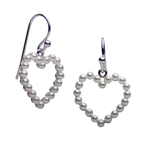 Pearl Heart Earrings
