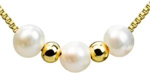 PEARLIE Dainty Pearl Pendant Necklaces for Women, Gold Choker Handmade Chain Necklace Delicate Pearl Choker Necklace Jewelry for Bride Bridesmaid Wedding Birthday