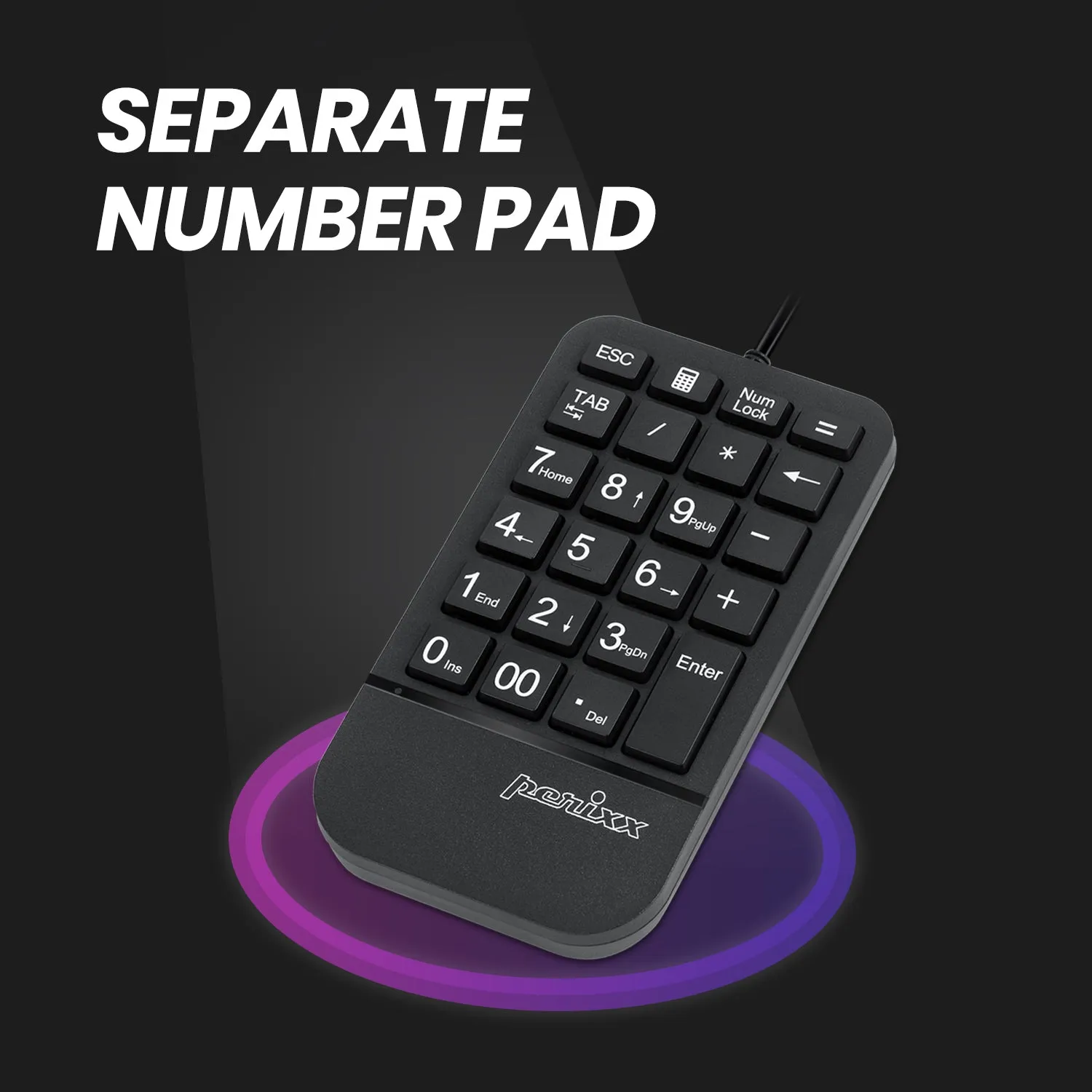 Perixx PERIDUO-606 A Wireless and Compact Ergo Keyboard and Mouse Set