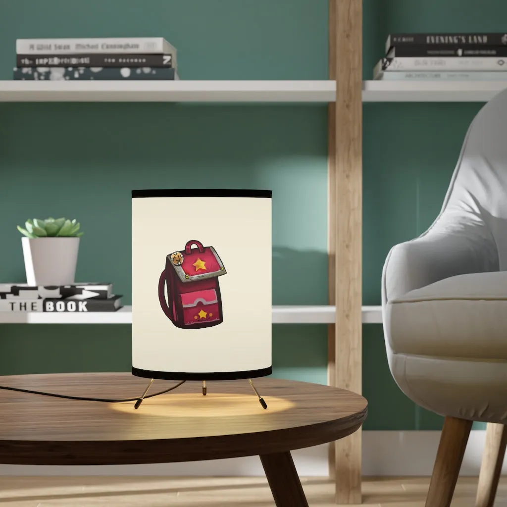 Pink Bag Tripod Lamp with High-Res Printed Shade, US\CA plug