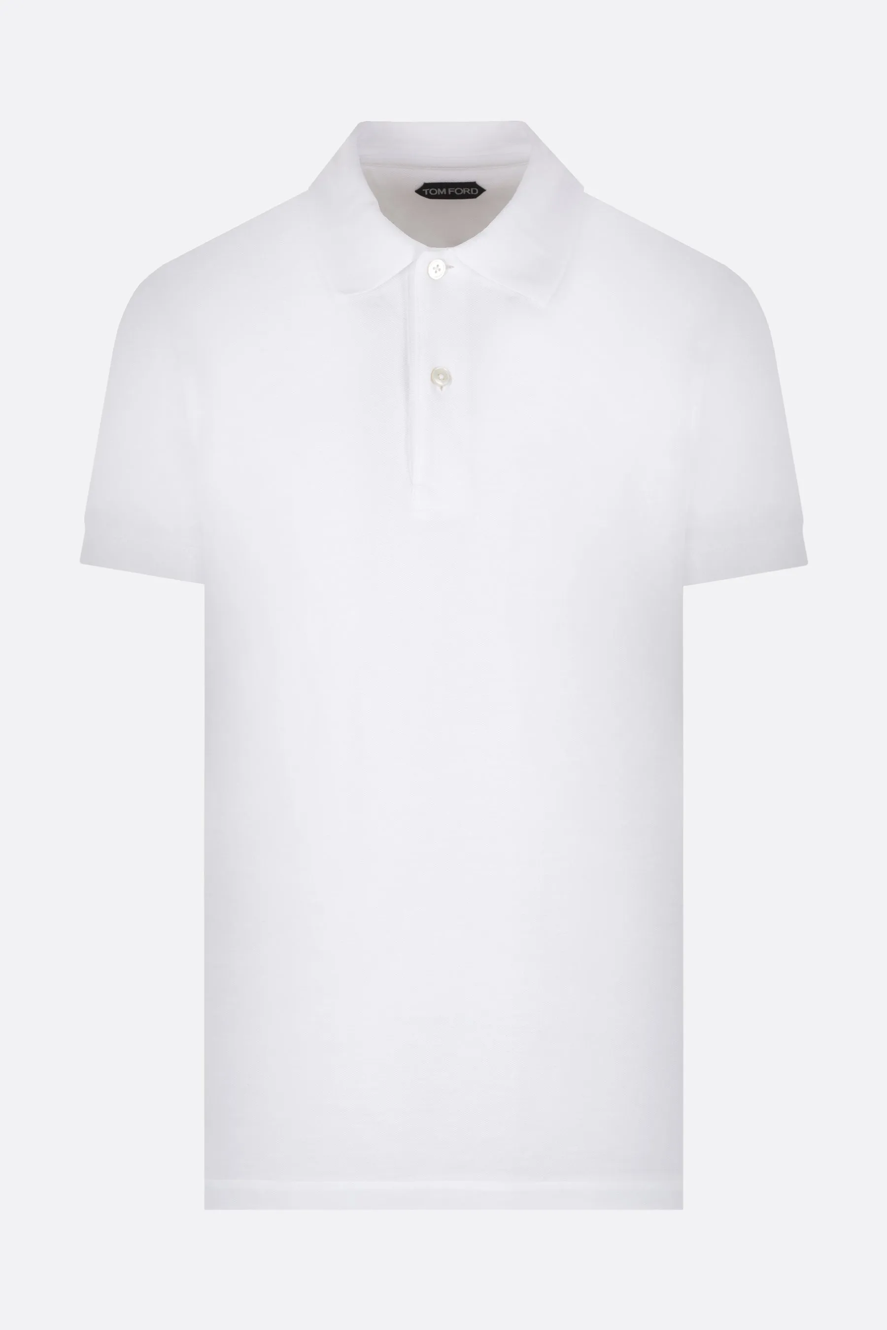 Piquet Pattern Cotton Polo Shirt