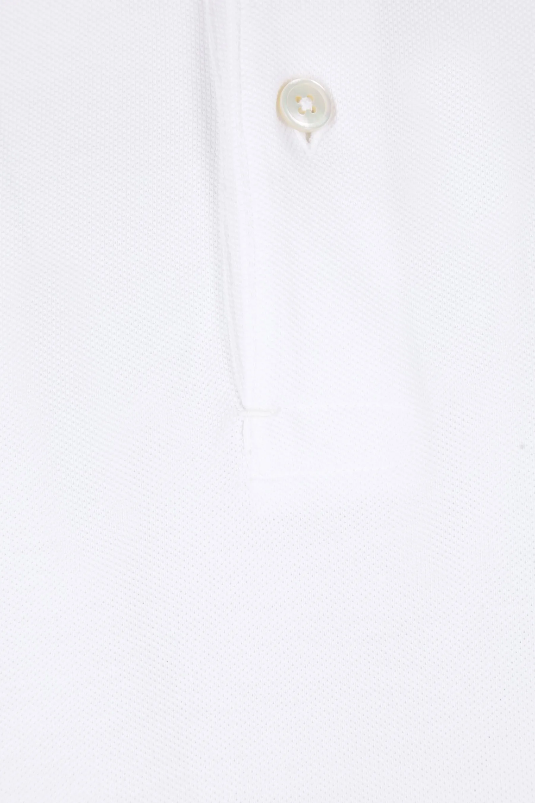 Piquet Pattern Cotton Polo Shirt