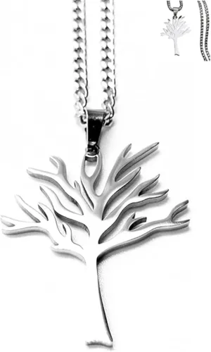 Poison Tree Stainless Steel Necklace for Men, Hiphop Punk Rock Pendant Titanium Jewelry,tree of life necklace Valentine's Day gift for Men