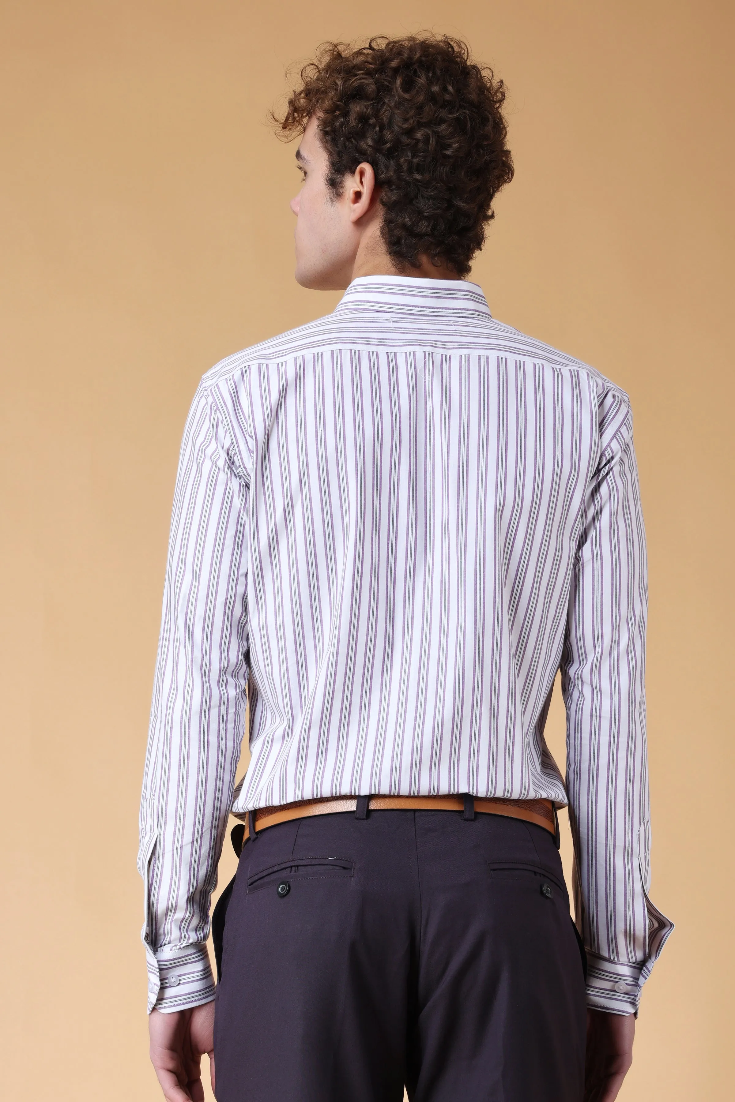 Polar Grey Striped Shirt