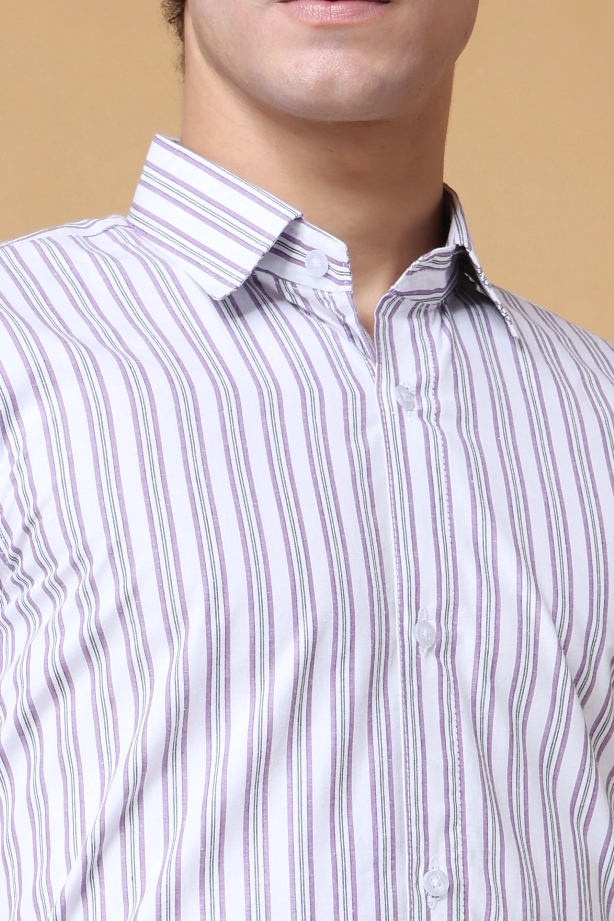 Polar Grey Striped Shirt