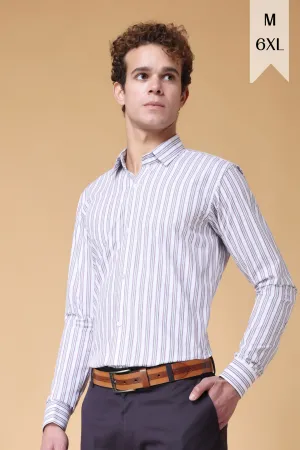 Polar Grey Striped Shirt