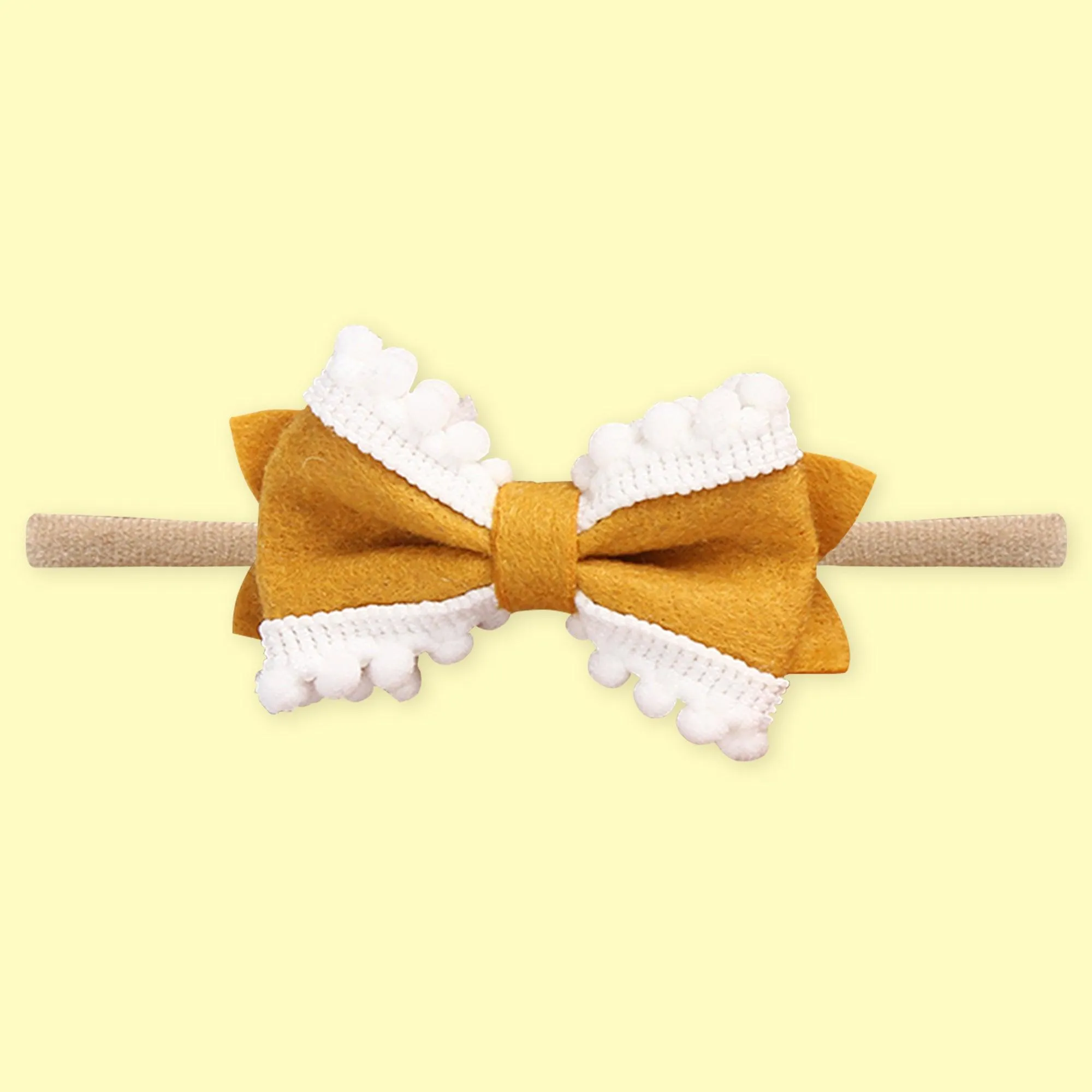 Polka Tots Floral Headbands Set - Orange