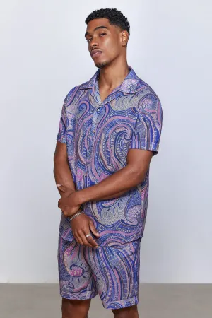 Purple Hypnosis 0 Linen Oversize Shirt
