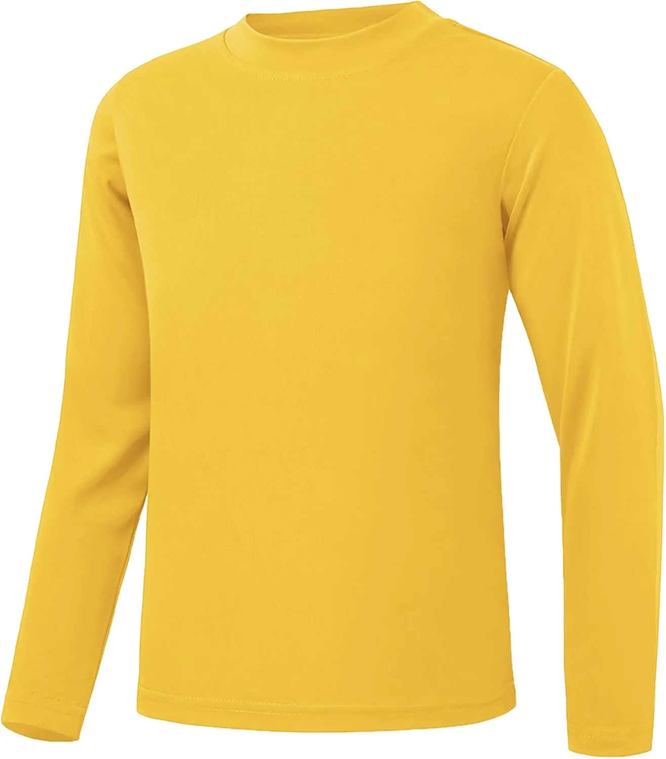 QBK 4T to Youth Neon Shirt Kids UPF 50  Dry Fit Athletic Long Sleeve T Shirts for Boys and Girls-Moisture Wicking Rash Guard