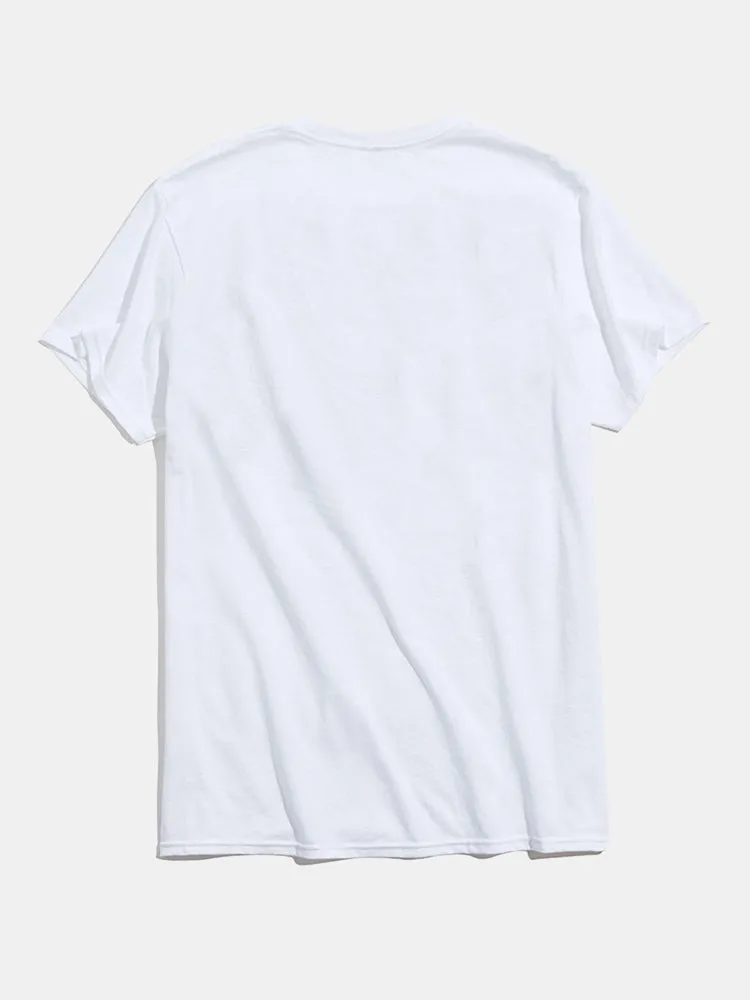 Rainbow Graphic Crew Neck T-Shirts