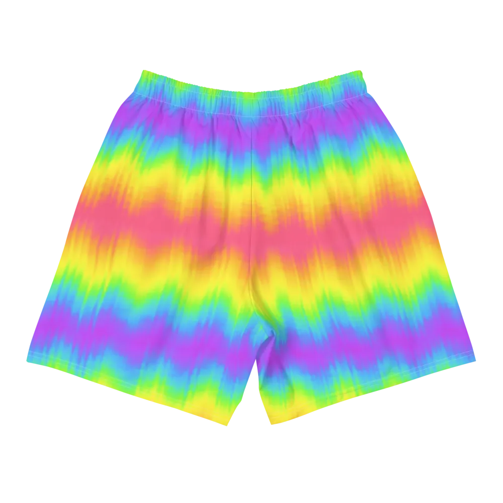 Rainbow Pride Tie-Dye Athletic Shorts