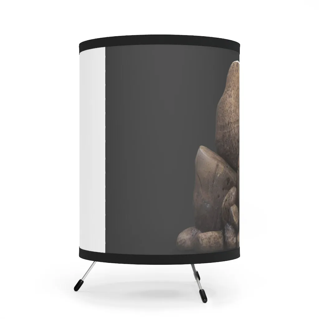 Rocks Tripod Lamp with High-Res Printed Shade, US/CA plug