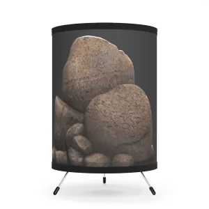 Rocks Tripod Lamp with High-Res Printed Shade, US/CA plug