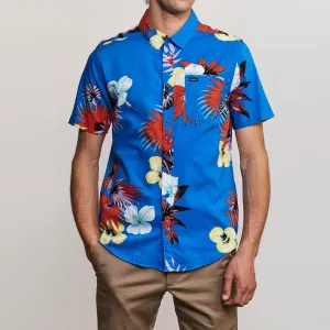 Romeo Floral Short Sleeve Shirt (Royal)
