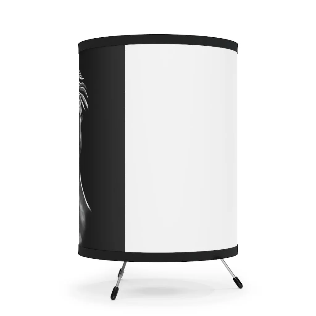 Serpent Tripod Lamp with High-Res Printed Shade, US/CA plug
