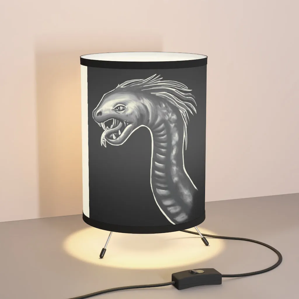 Serpent Tripod Lamp with High-Res Printed Shade, US/CA plug