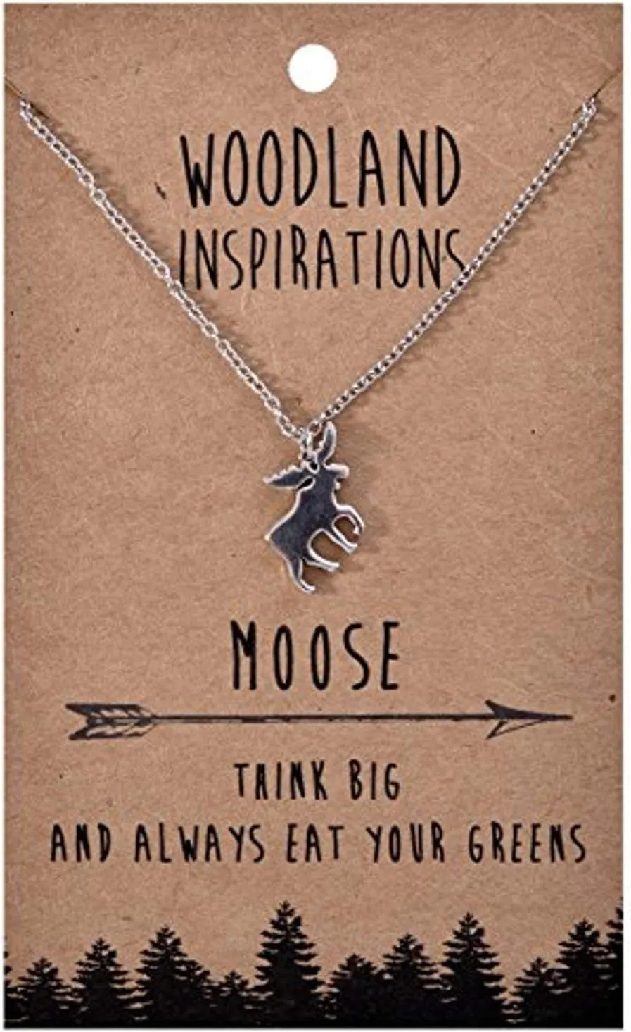 Shag Wear Women's American Woodland Nature Inspire Pendant Pewter Necklaces