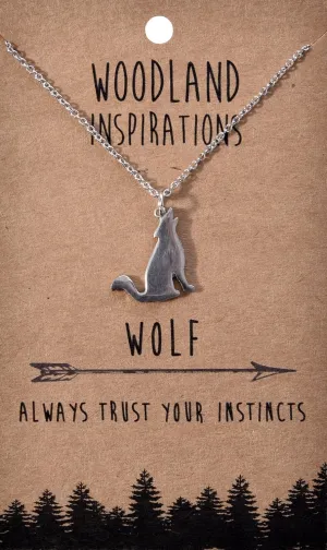 Shag Wear Women's American Woodland Nature Inspire Pendant Pewter Necklaces