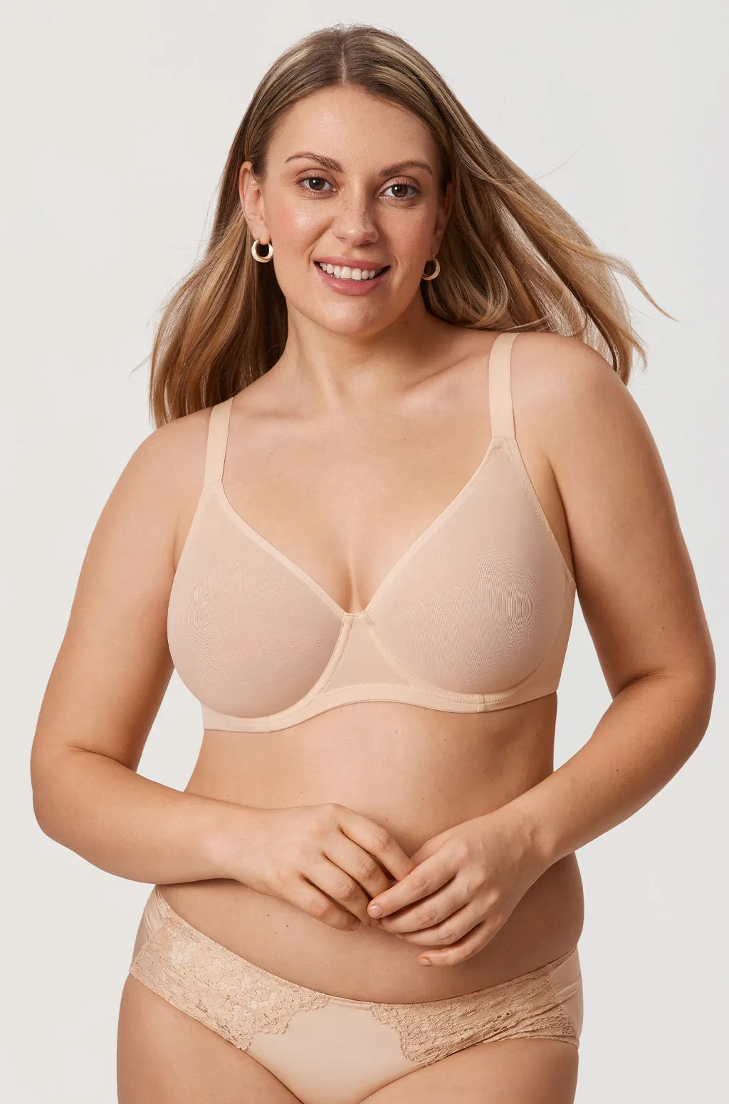 Sheer Mesh Full Coverage Bra