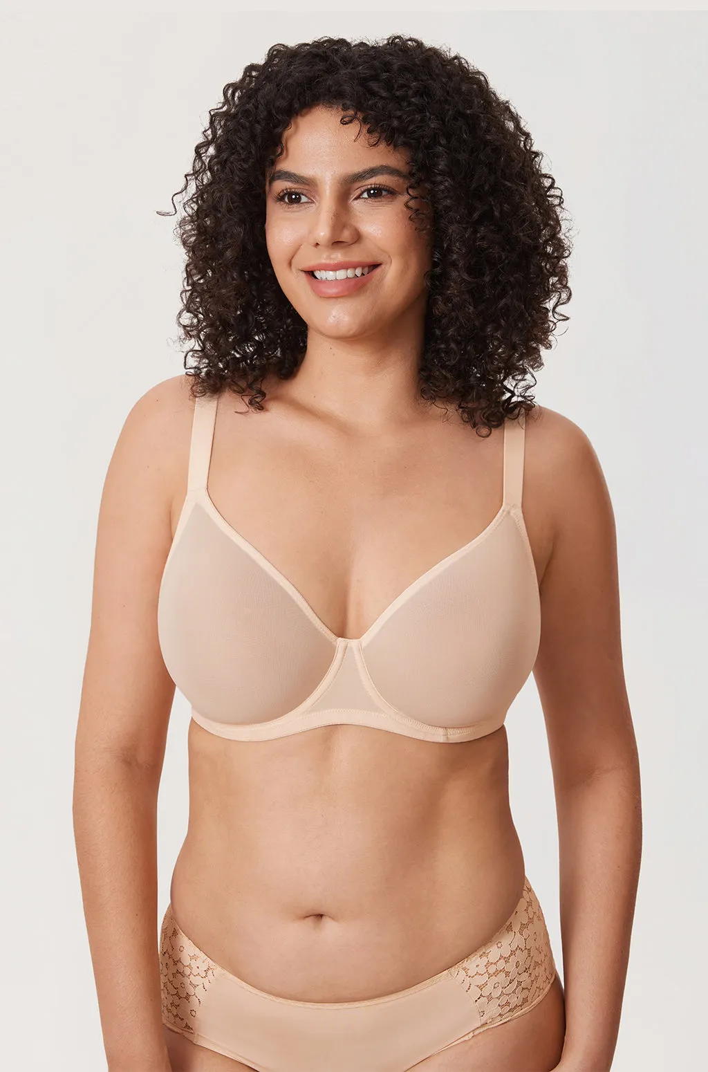 Sheer Mesh Full Coverage Bra