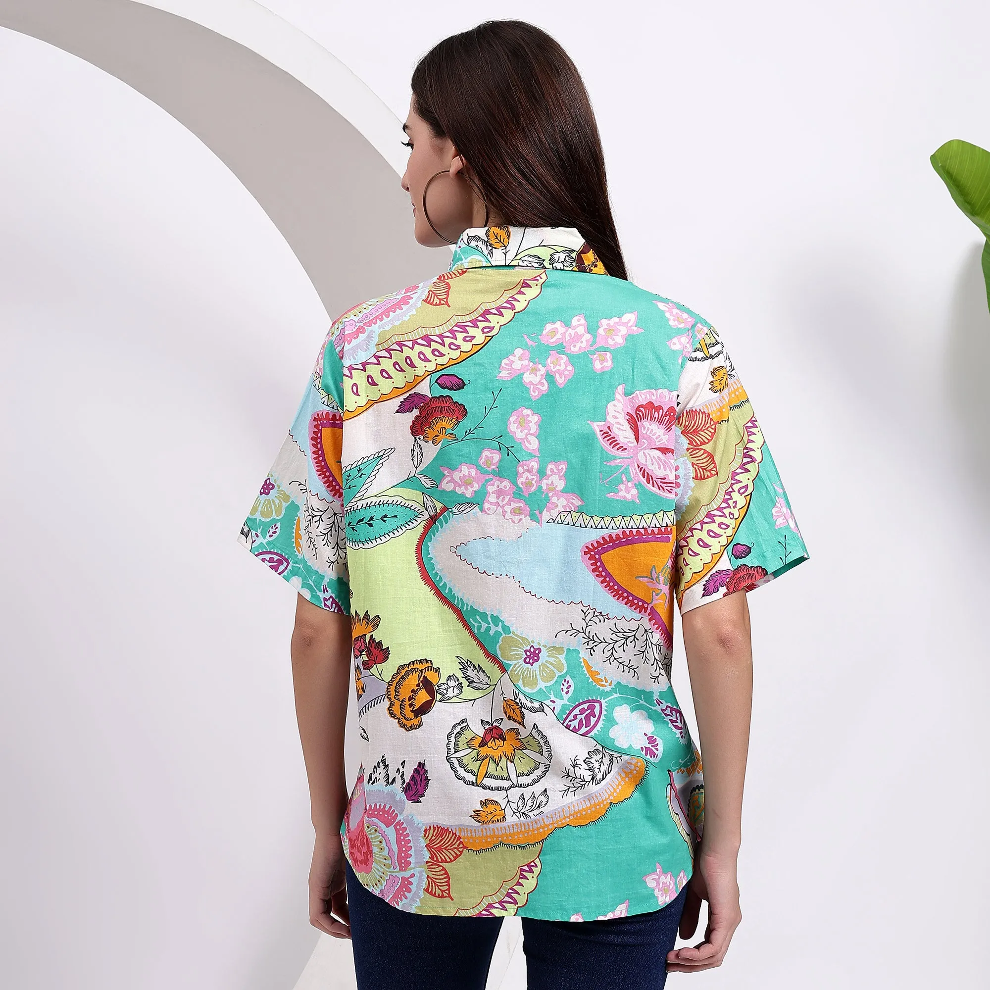 Shop Our Exotic Tropical Print Women's Shirts Today