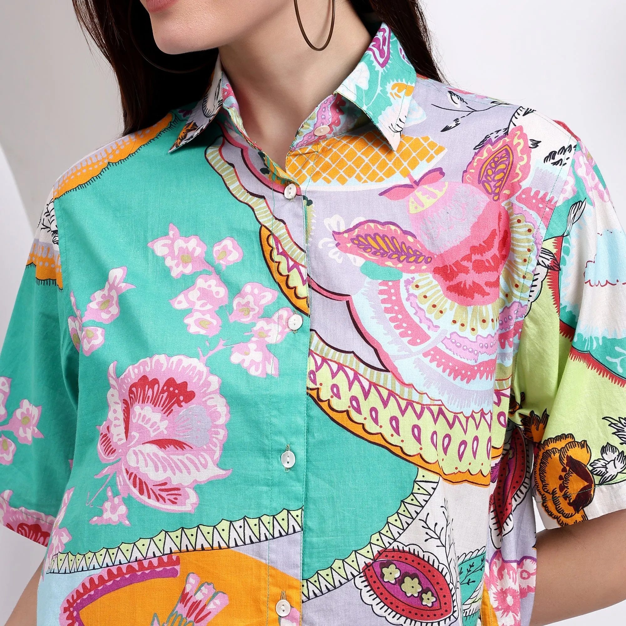 Shop Our Exotic Tropical Print Women's Shirts Today