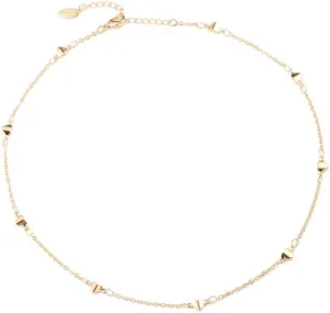 S.J JEWELRY Women Simple Delicate Full Moon 14K Gold Plated/Rose Gold/Silver Plated Layered Pendant Handmade Star Chokers Necklaces