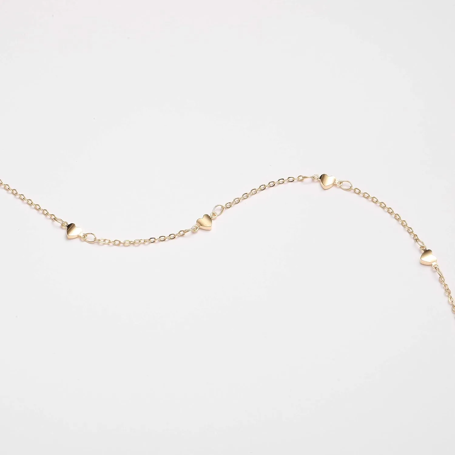 S.J JEWELRY Women Simple Delicate Full Moon 14K Gold Plated/Rose Gold/Silver Plated Layered Pendant Handmade Star Chokers Necklaces