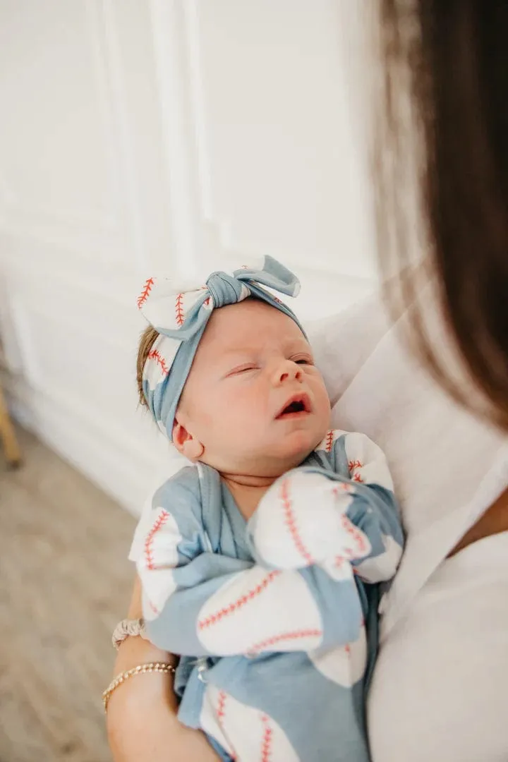 Slugger Knit Headband Bow