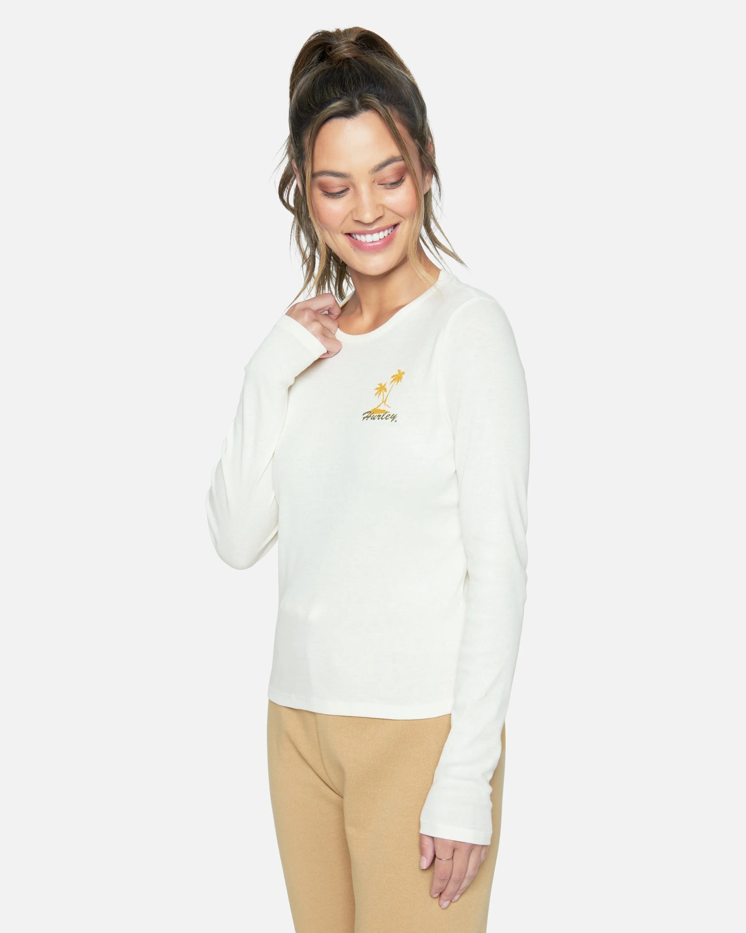 SNA LONG SLEEVE RIB BABY TEE
